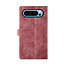 CaseMe - Hoesje geschikt voor Google Pixel 10 Pro XL - Vintage Wallet Book Case Ritssluiting - Met Magneetsluiting - Rood