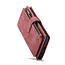 CaseMe - Hoesje geschikt voor Google Pixel 10 Pro XL - Vintage Wallet Book Case Ritssluiting - Met Magneetsluiting - Rood