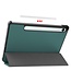Case2go - Tablet hoes geschikt voor Samsung Galaxy Tab S10 Lite (2025) - 10.9 Inch - Tri-Fold Book Case - Auto/Wake functie - Donker Groen