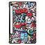 Case2go - Tablet hoes geschikt voor Samsung Galaxy Tab S10 Lite (2025) - 10.9 Inch - Tri-Fold Book Case - Auto/Wake functie - Graffiti