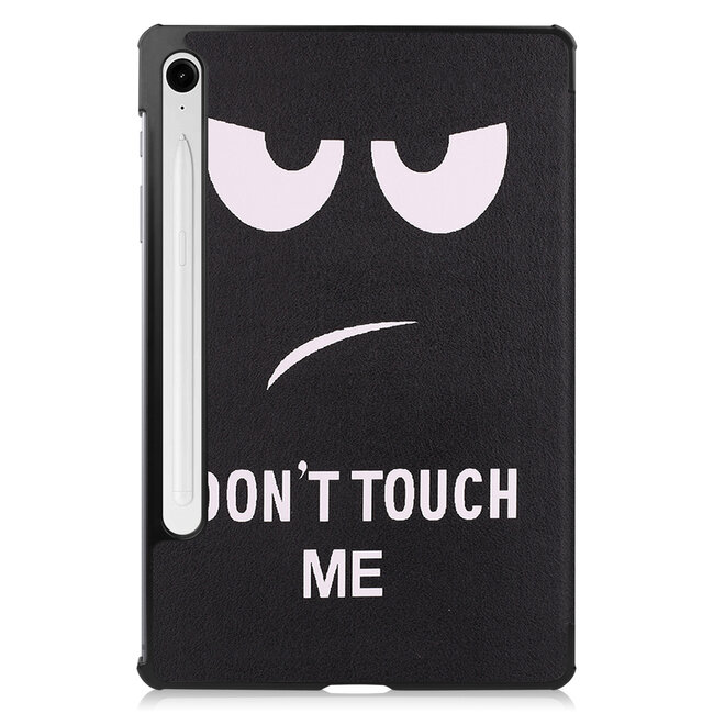 Case2go - Tablet hoes geschikt voor Samsung Galaxy Tab S10 Lite (2025) - 10.9 Inch - Tri-Fold Book Case - Auto/Wake functie - Don&#039;t Touch Me