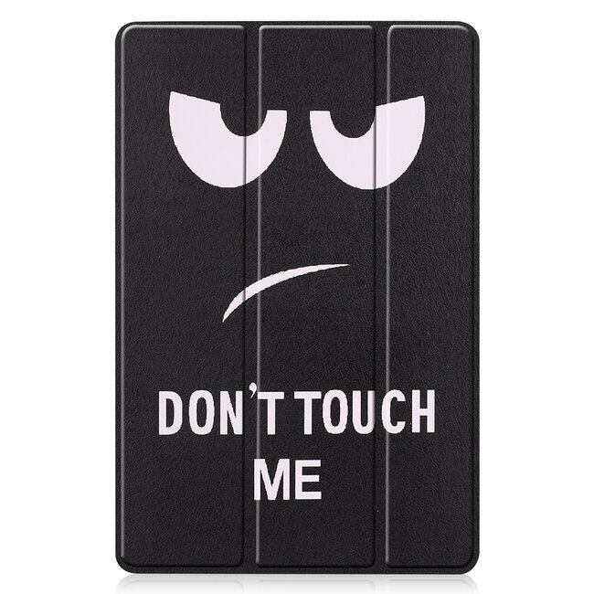 Case2go - Tablet hoes geschikt voor Samsung Galaxy Tab S10 Lite (2025) - 10.9 Inch - Tri-Fold Book Case - Auto/Wake functie - Don&#039;t Touch Me