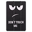 Case2go - Tablet hoes geschikt voor Samsung Galaxy Tab S10 Lite (2025) - 10.9 Inch - Tri-Fold Book Case - Auto/Wake functie - Don&#039;t Touch Me