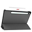 Case2go - Tablet hoes geschikt voor Samsung Galaxy Tab S10 Lite (2025) - 10.9 Inch - Tri-Fold Book Case - Auto/Wake functie - Grijs