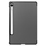 Case2go - Tablet hoes geschikt voor Samsung Galaxy Tab S10 Lite (2025) - 10.9 Inch - Tri-Fold Book Case - Auto/Wake functie - Grijs