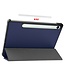 Case2go - Tablet hoes geschikt voor Samsung Galaxy Tab S10 Lite (2025) - 10.9 Inch - Tri-Fold Book Case - Auto/Wake functie - Donker Blauw