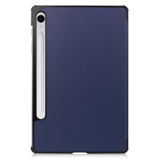 Case2go - Tablet hoes geschikt voor Samsung Galaxy Tab S10 Lite (2025) - 10.9 Inch - Tri-Fold Book Case - Auto/Wake functie - Donker Blauw