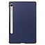Case2go - Tablet hoes geschikt voor Samsung Galaxy Tab S10 Lite (2025) - 10.9 Inch - Tri-Fold Book Case - Auto/Wake functie - Donker Blauw