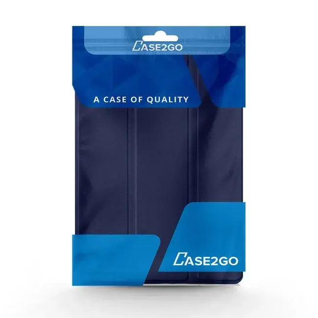 Case2go - Tablet hoes geschikt voor Samsung Galaxy Tab S10 Lite (2025) - 10.9 Inch - Tri-Fold Book Case - Auto/Wake functie - Donker Blauw