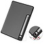 Case2go - Tablet hoes geschikt voor Samsung Galaxy Tab S10 Lite (2025) - 10.9 Inch - Tri-fold hoes met Auto/Wake functie en Magnetische sluiting - TPU Cover Met Pencil Houder - Grijs