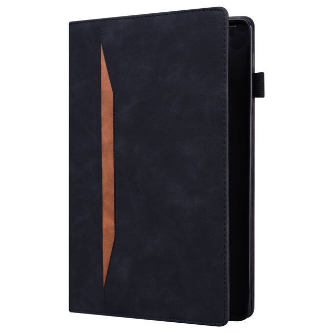 Case2go - Tablet hoes geschikt voor Samsung Galaxy Tab S10 Lite (2025) - 10.9 Inch - Business Wallet Book Case - Met pasjeshouder  - Zwart