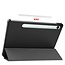 Case2go - Tablet hoes geschikt voor Samsung Galaxy Tab S10 Lite (2025) - 10.9 Inch - Tri-Fold Book Case - Auto/Wake functie - Zwart