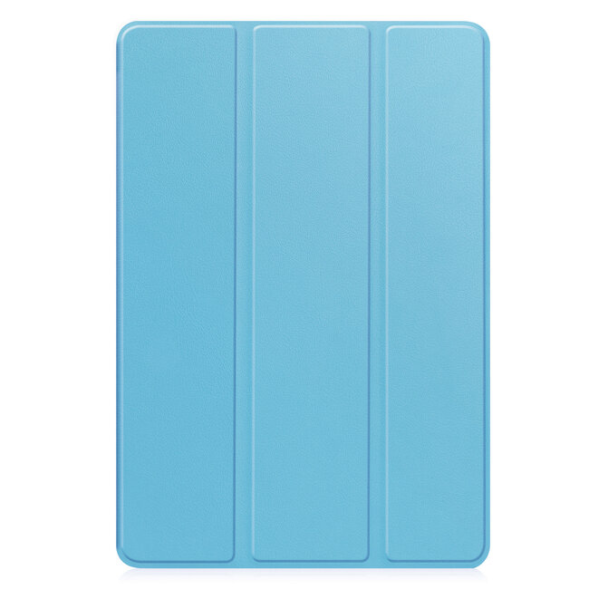 Case2go - Tablet hoes geschikt voor Samsung Galaxy Tab S10 Lite (2025) - 10.9 Inch - Tri-fold hoes met Auto/Wake functie en Magnetische sluiting - TPU Cover Met Pencil Houder - Licht Blauw