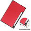 Case2go - Tablet hoes geschikt voor Samsung Galaxy Tab S10 Lite (2025) - 10.9 Inch - Tri-Fold Book Case - Auto/Wake functie - Rood