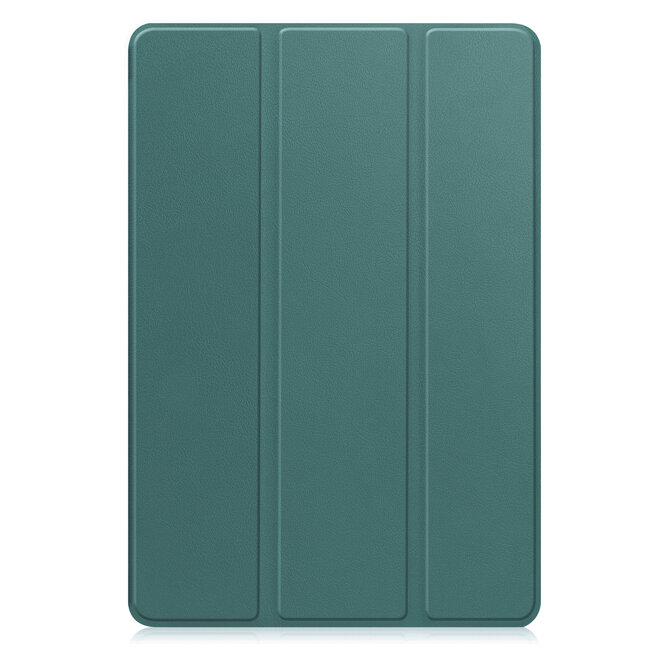Case2go - Tablet hoes geschikt voor Samsung Galaxy Tab S10 Lite (2025) - 10.9 Inch - Tri-fold hoes met Auto/Wake functie en Magnetische sluiting - TPU Cover Met Pencil Houder - Groen