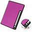 Case2go - Tablet hoes geschikt voor Samsung Galaxy Tab S10 Lite (2025) - 10.9 Inch - Tri-fold hoes met Auto/Wake functie en Magnetische sluiting - TPU Cover Met Pencil Houder - Paars