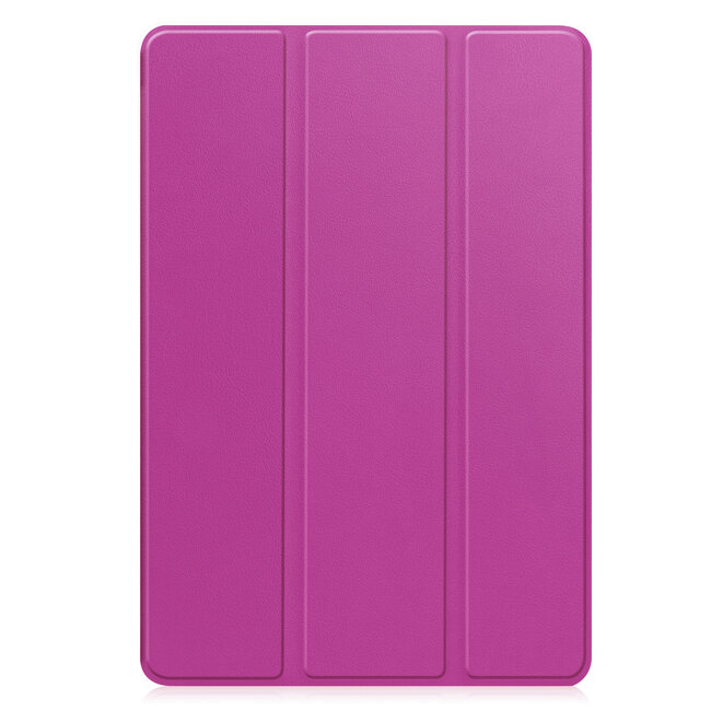 Case2go - Tablet hoes geschikt voor Samsung Galaxy Tab S10 Lite (2025) - 10.9 Inch - Tri-fold hoes met Auto/Wake functie en Magnetische sluiting - TPU Cover Met Pencil Houder - Paars