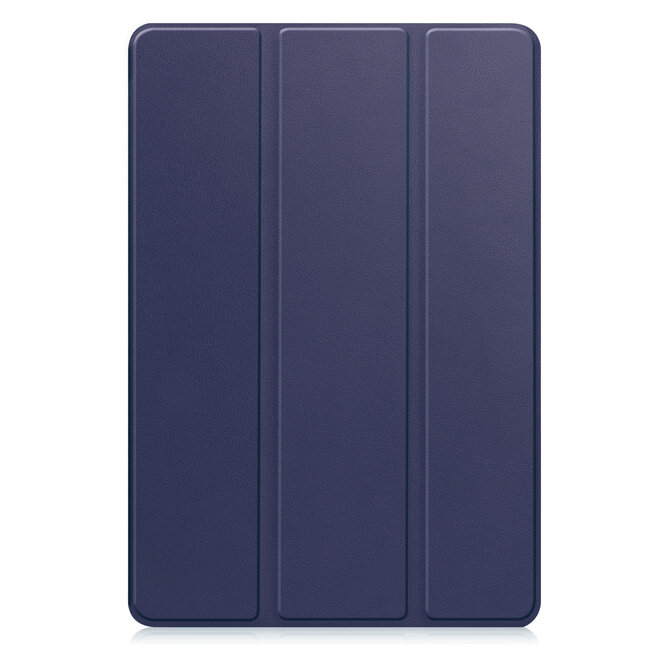 Case2go - Tablet hoes geschikt voor Samsung Galaxy Tab S10 Lite (2025) - 10.9 Inch - Tri-fold hoes met Auto/Wake functie en Magnetische sluiting - TPU Cover Met Pencil Houder - Donker Blauw