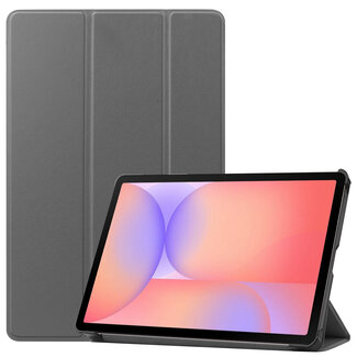 Case2go Case2go - Tablet hoes geschikt voor Samsung Galaxy Tab S10 Lite (2025) - 10.9 Inch - Tri-Fold Book Case - Auto/Wake functie - Grijs