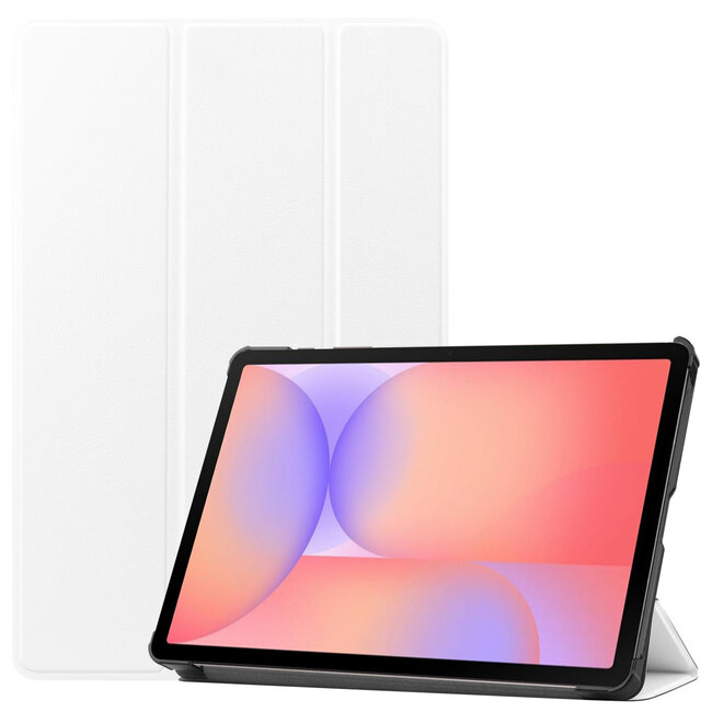Case2go - Tablet hoes geschikt voor Samsung Galaxy Tab S10 Lite (2025) - 10.9 Inch - Tri-Fold Book Case - Auto/Wake functie - Wit