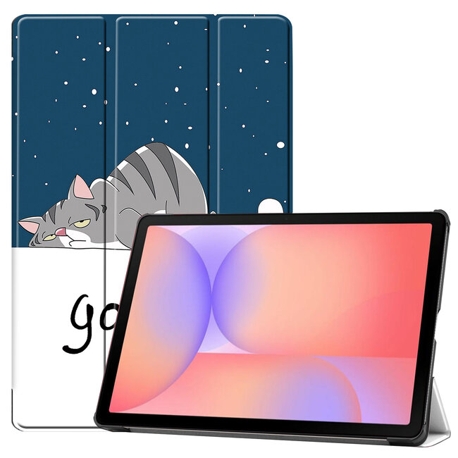 Case2go - Tablet hoes geschikt voor Samsung Galaxy Tab S10 Lite (2025) - 10.9 Inch - Tri-Fold Book Case - Auto/Wake functie - Good Night