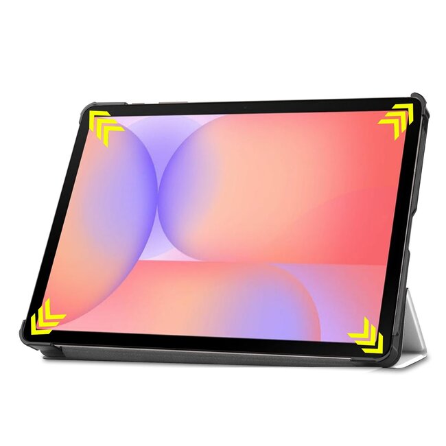 Case2go - Tablet hoes geschikt voor Samsung Galaxy Tab S10 Lite (2025) - 10.9 Inch - Tri-Fold Book Case - Auto/Wake functie - Good Night