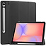 Case2go - Tablet hoes geschikt voor Samsung Galaxy Tab S10 Lite (2025) - 10.9 Inch - Tri-fold hoes met Auto/Wake functie en Magnetische sluiting - TPU Cover Met Pencil Houder - Zwart
