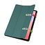 Case2go - Tablet hoes geschikt voor Samsung Galaxy Tab S10 Lite (2025) - 10.9 Inch - Tri-fold hoes met Auto/Wake functie en Magnetische sluiting - TPU Cover Met Pencil Houder - Groen