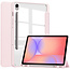Case2go - Tablet hoes geschikt voor Samsung Galaxy Tab S10 Lite (2025) - 10.9 Inch - Acrylic Trifold case met Pencil houder - Roze