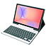 Case2go - Bluetooth Toetsenbord hoes geschikt voor Samsung Galaxy Tab S10 Lite (2025) - 10.9 Inch - QWERTY - Auto Wake/Sleep functie - Met Pencil Houder - Donker Groen