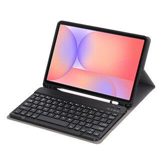 Case2go Case2go - Bluetooth Toetsenbord hoes geschikt voor Samsung Galaxy Tab S10 Lite (2025) - 10.9 Inch - QWERTY - Auto Wake/Sleep functie - Met Pencil Houder - Zwart