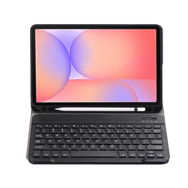 Case2go - Bluetooth Toetsenbord hoes geschikt voor Samsung Galaxy Tab S10 Lite (2025) - 10.9 Inch - QWERTY - Auto Wake/Sleep functie - Met Pencil Houder - Zwart
