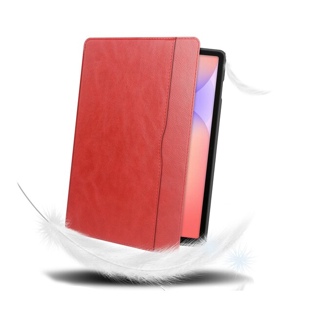 Case2go - Hoes geschikt voor Samsung Galaxy Tab S10 Lite (2025) - 10.9 Inch - Ultimate Business Book Case - Rood