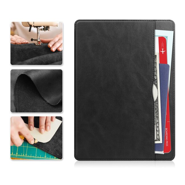 Case2go - Hoes geschikt voor Samsung Galaxy Tab S10 Lite (2025) - 10.9 Inch - Ultimate Business Book Case - Zwart