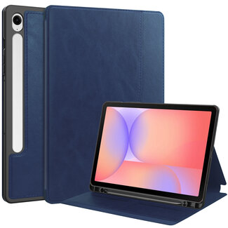 Case2go Case2go - Hoes geschikt voor Samsung Galaxy Tab S10 Lite (2025) - Ultimate Business Book Case - 10.9 Inch - Donker Blauw