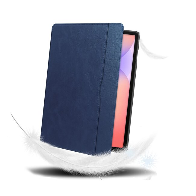Case2go - Hoes geschikt voor Samsung Galaxy Tab S10 Lite (2025) - 10.9 Inch - Ultimate Business Book Case - Donker Blauw