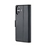 CaseMe - Hoesje geschikt voor Apple iPhone 17 - Retro Wallet Book Case - Met Magnetische Sluiting - Zwart
