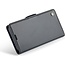 CaseMe - Hoesje geschikt voor Apple iPhone 17 - Retro Wallet Book Case - Met Magnetische Sluiting - Zwart