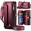 CaseMe - Telefoonhoesje geschikt voor Apple iPhone 17 Pro Max - Wallet Book Case met Schouder Strap - Rood