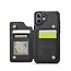 CaseMe - Telefoonhoesje geschikt voor Apple iPhone 17 - Back Cover met RFID Pasjeshouder - Zwart