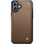 CaseMe - Telefoonhoesje geschikt voor Apple iPhone 17 - Back Cover met RFID Pasjeshouder - Bruin