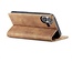 Caseme - Telefoonhoesje geschikt voor Apple iPhone 17 - Wallet Book Case - Met Magnetische Sluiting - Licht Bruin