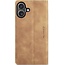 Caseme - Telefoonhoesje geschikt voor Apple iPhone 17 - Wallet Book Case - Met Magnetische Sluiting - Licht Bruin