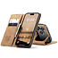 Caseme - Telefoonhoesje geschikt voor Apple iPhone 17 Pro - Wallet Book Case - Met Magnetische Sluiting - Licht Bruin