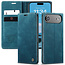 Caseme - Telefoonhoesje geschikt voor Apple iPhone Air - Wallet Book Case - Met Magnetische Sluiting - Blauw