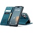 Caseme - Telefoonhoesje geschikt voor Apple iPhone 17 - Wallet Book Case - Met Magnetische Sluiting - Blauw