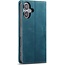 Caseme - Telefoonhoesje geschikt voor Apple iPhone 17 - Wallet Book Case - Met Magnetische Sluiting - Blauw