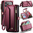 CaseMe - Telefoonhoesje geschikt voor Apple iPhone 17 Pro - Wallet Book Case met Schouder Strap - Rood