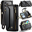 CaseMe - Telefoonhoesje geschikt voor Apple iPhone 17 Pro - Wallet Book Case met Schouder Strap - Zwart