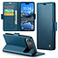 CaseMe - Hoesje geschikt voor Apple iPhone Air - Retro Wallet Book Case - Met Magnetische Sluiting - Blauw